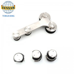 Hot Sale Produkter Hængende hjul Rustfrit stål Glas Dør Track Roller Skydedør System