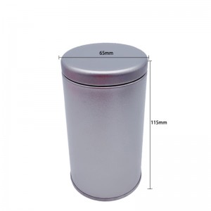 Runde formet madvindue vindue tin kan til te (65mm * 115mm)
