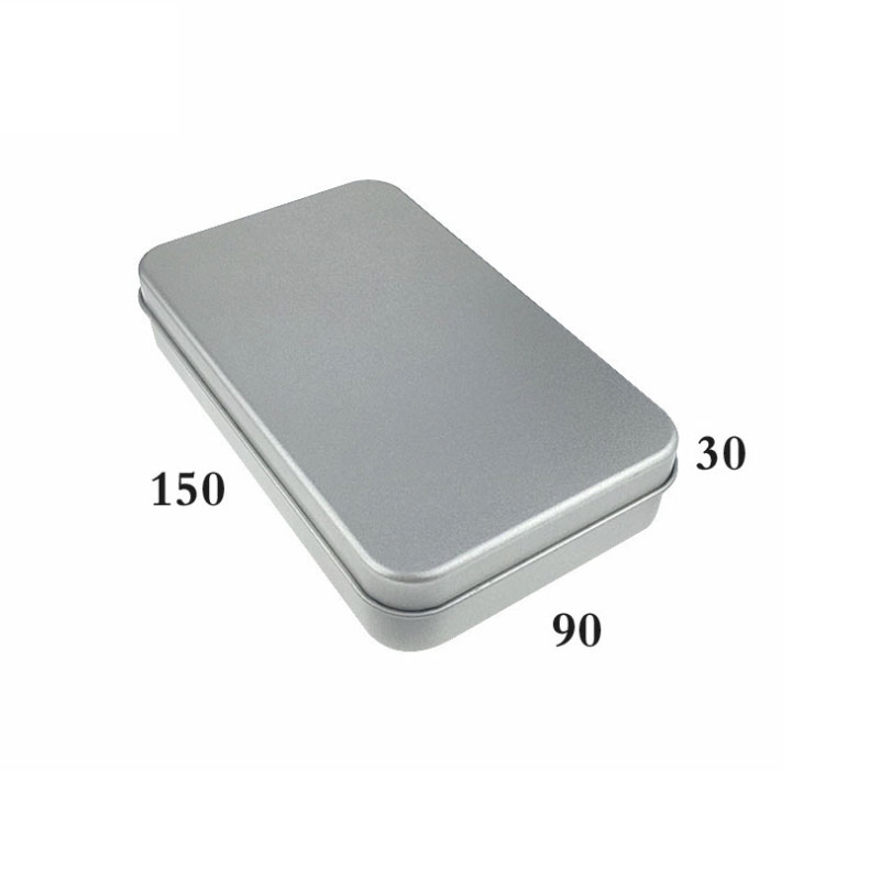 Frostet Metal Emballage Box Rectangular Cosmetic Brush Tinplate Box 150 * 90 * 30mm