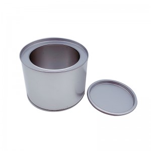 Factory Custom Round Environmental Protection Tin Box Food Grade Tin Can med Plug Lid (100mm * 75mm)
