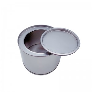 Factory Custom Round Environmental Protection Tin Box Food Grade Tin Can med Plug Lid (100mm * 75mm)