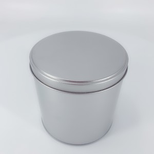 Factory Wholesale Round Tin Can Tin Box CD Case Sugar Jar Gave Box Support Tilpasning (120mm * 120mm)