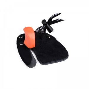 Elong Outdoor 42FT05 LH M Størrelse Bueskydning Finger Tab Finger Protector Finger Saver Læder Skydning Tab til Recurve Bow