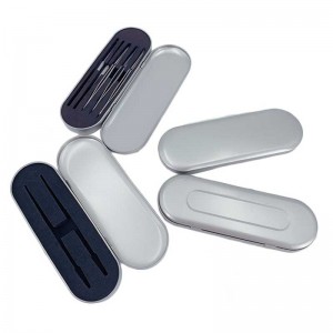 Gift metal håndværk boks tin boks med hængsel 175 * 60 * 18mm