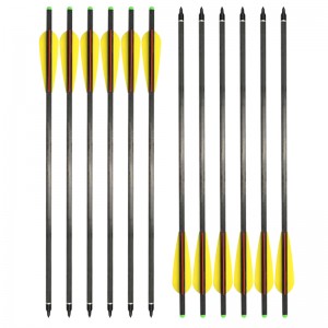 Elong Outdoor 117805 18inch Carbon Bolts OD 8,8mm Bueskydning Crossbow Hunting Sports Brug af bolte