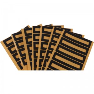 Udvidet vandtæt skum sort shock absorberende vandtæt skum industrielt udstyr skum klæbende formning