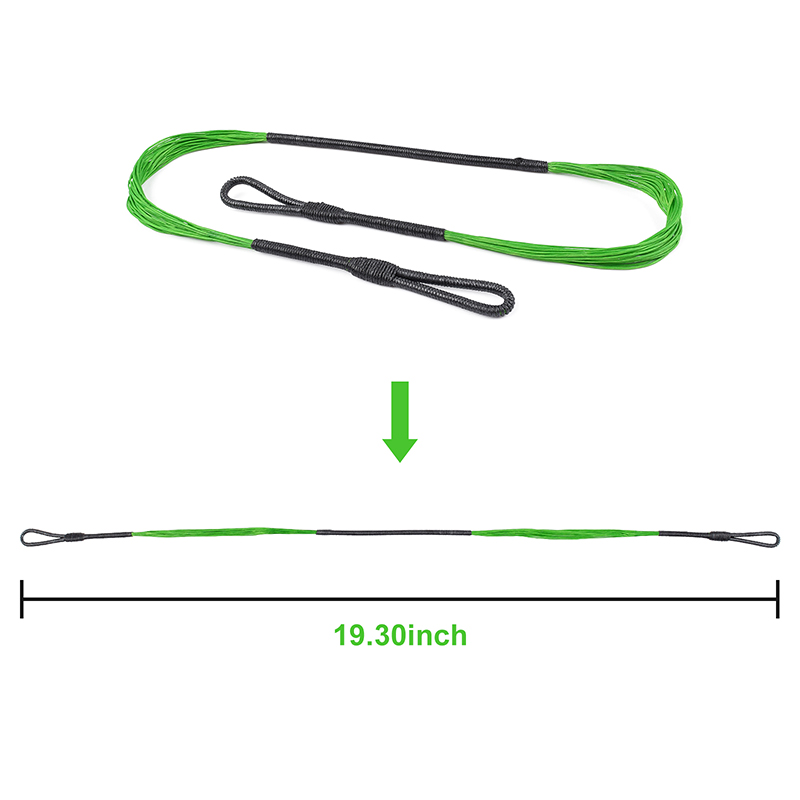 Elong Outdoor 280046-03 19.3inch 20 Strands Crossbow String Fluorescerende Grøn til COBRA System Adder/R9