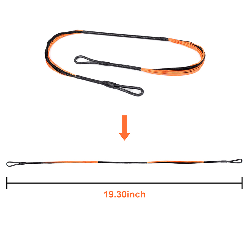 Elong Outdoor 280046-01 19.3inch 20 Strenge Crossbow String Orange til COBRA System Adder/R9