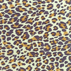 Genbrug polyester leopard print