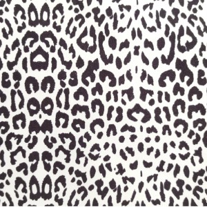 Genbrug polyester leopard print