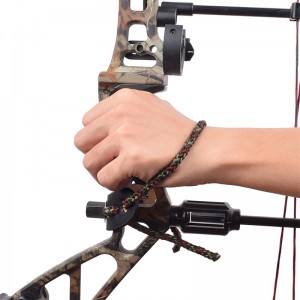Elong Outdoor 470017 Armist Sling Brown Farve Læder Metal Gromet til Bueskydning Forbindelse Bow Shooting