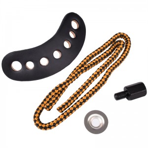 Elong Outdoor 470018 Wrist Sling Orange Farve Læder Metal Gromet Bueskydning Forbindelse Bow Shooting Udstyr