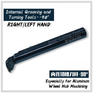 Emet skæreværktøjer, aluminium hjulethub bearbejdning, intern/external grooving og drejeværktøjer, dybe grooving drejeværktøjer, ansigtssporingsværktøjer