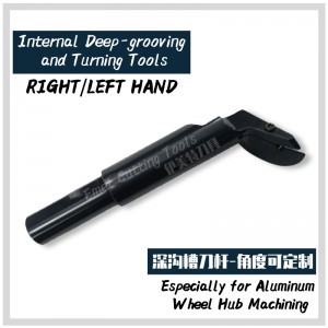 Emet skæreværktøjer, aluminium hjulethub bearbejdning, intern/external grooving og drejeværktøjer, dybe grooving drejeværktøjer, ansigtssporingsværktøjer