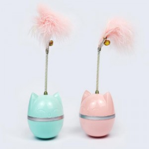 Dennye Pet Cat Toy Tumbler Teasing Cat Ball Bite-resistent Teasing Cat Stick Feather Selvhelende Anti-Boring Artifact Producent