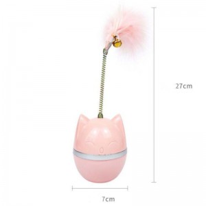 Dennye Pet Cat Toy Tumbler Teasing Cat Ball Bite-resistent Teasing Cat Stick Feather Selvhelende Anti-Boring Artifact Producent
