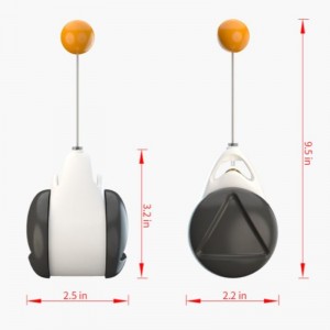 2021 New Cat Toy Chaser Balanced Cat Chasing Toy Interactive Kitten Swing Toy