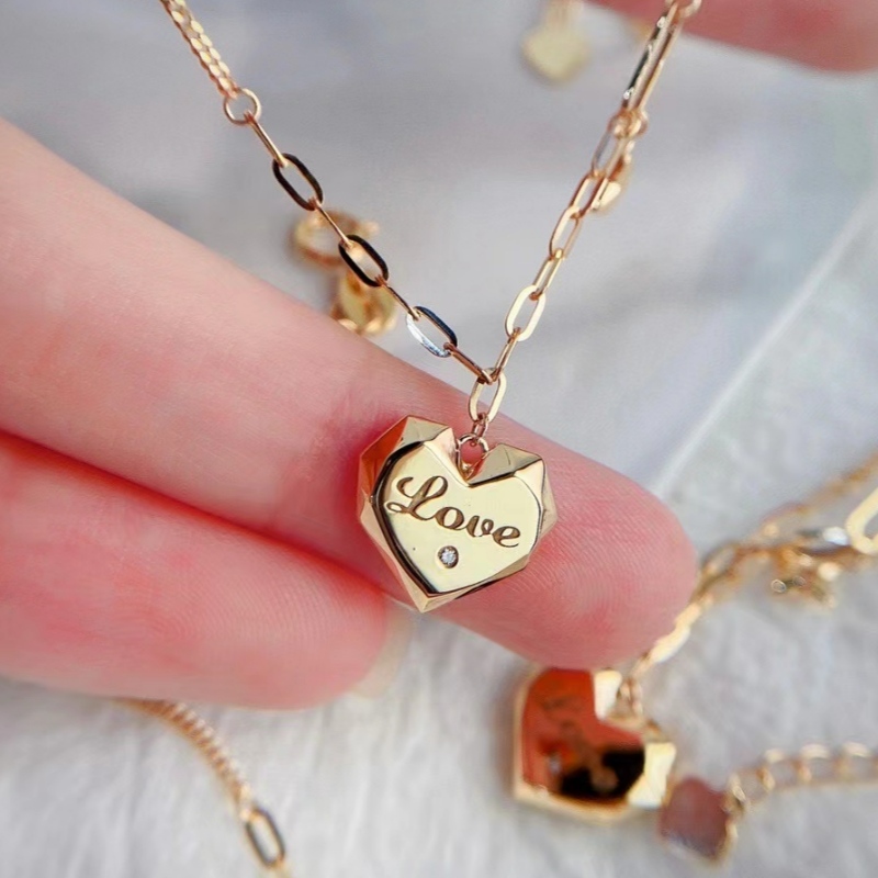 Tuochen Smykker Producent Fashion Design 18k/14k/10/9k/Sølv 925 Gold Heart Style Armbånd til kvinder