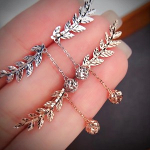 Tuochen smykker brugerdefineret 18k rose/yellow guld mode øreringe hoops sat til gave