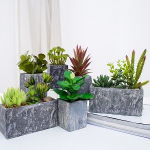 Engrossalg Potted Artificial Succulent Plant