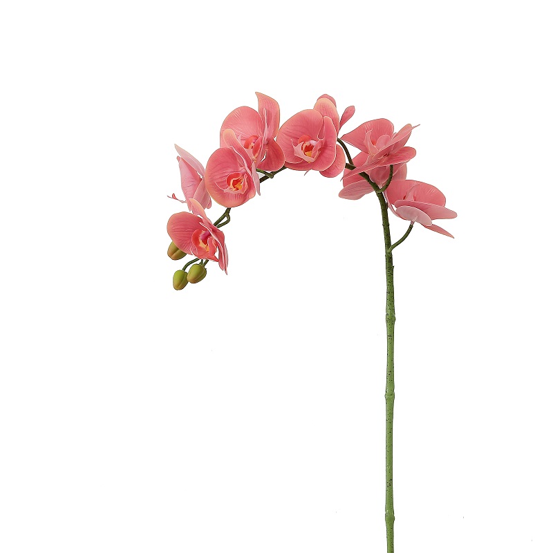 Højkvalitets ægte berørt enkelt gren kunstig orkidé til salg