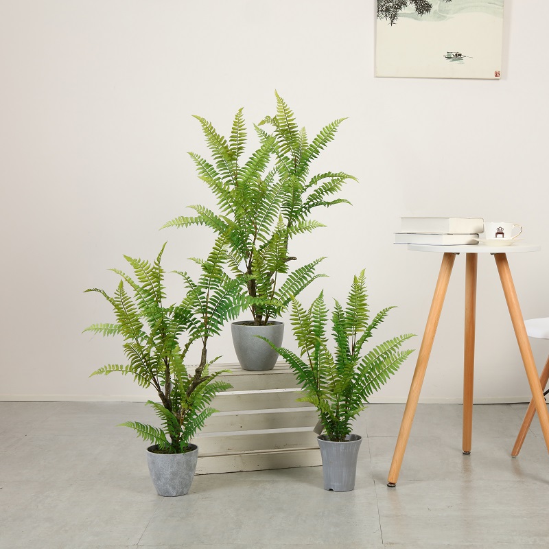 Realistiske falske planter kunstigt plante kunstigt træ med gryde til salg