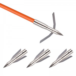 Nika Bueskydning 151042 287 Korn 3 Blades Broadhead med rustfrit stål Blades Crossbow Hunting Arrowheads