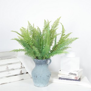 Realistisk Single Branch Artificial Green Plant Artificial Fern til salg