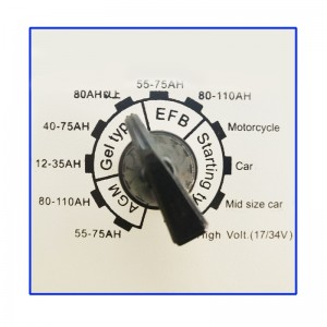 KOMCO Batterioplader, 12V/24V/36V/48V/60V/72V spænding og strøm justeret, bil oplader og vedligeholder til bil, lastbil, golfvogn, græsplæne, marine, båd, snescooter, ATV, RV, SLA AGM GEL CE EFB