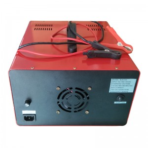 Batterioplader, 12V/24V/36V/48V/60V/72V spænding og strøm manuelt justeret, bil oplader og vedligeholder til bil, golfvogn, græsplæneklipper, marine, båd, snescooter, ATV, RV, SLA AGM GEL CE