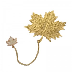 Salgsfremmende messing bogmærker reklame guld udhulet logo souvenir metal bogmærke