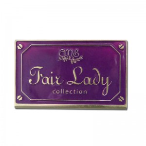 Høj kvalitet Custom Brand Fashion Matte Finish Metal Navn Etiket Silke Udskrivning Aluminium Business Besøg kort til eget logo