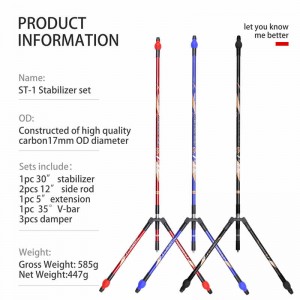 Elong Outdoor 240032 St-1 Carbon Stabilizers Set Bueskydning Bow Tilbehør til optagelse