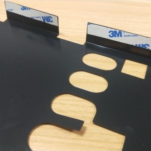 0,5mm sort pc isolering ark,nem at folde og danne Mylar ark, flammehæmmende batteri isolering ark behandling silke skærm