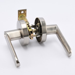 R7831 Heavy Duty Satin Nickel Entry Door Lever,nøglet dørhåndtag til udvendigt og interiør