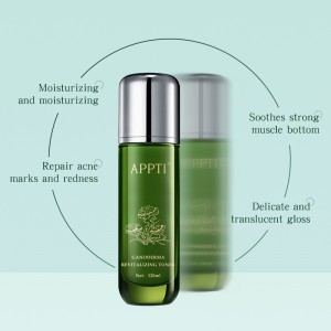 Oem/odmnaturlig organisk ganoderma toner hudpleje whitening fugtgivende ganoderma lucidum ekstrakt genoplivende essens vand