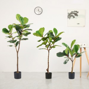 Levende planter Green Leaf Artificial Tree Kunstige planter til indendørs og udendørs Home Deco