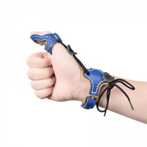 Elongarrow M størrelse Thumbarmor+Wrist Halp Archery Shooting Tilbehør Finger Protection