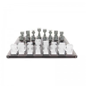 Klassiske legetøj stærkt krystal akryl skak sæt