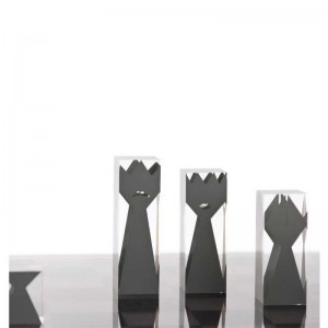 Klassiske legetøj stærkt krystal akryl skak sæt