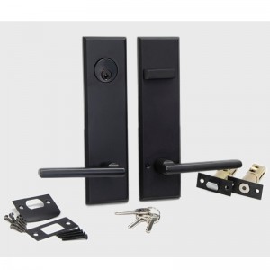 6201 lang pladedørlås rørformet håndtag, moderne zinklegering af høj kvalitet til hoveddøren og udvendig dør