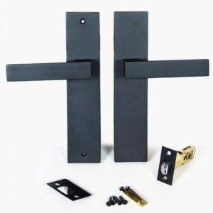 6203 Moderne zinklegering hoveddørhåndtag Låsindgangshåndtag Sætter hoveddørlås sæt