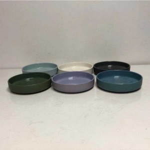 Hot Sell Ceramic Stentware Pasta Shallow Bowls Set