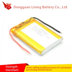 Factory Direct Selling Lithium Battery 804060-2500MAH3 7V Soft Pack Battery Knappen Elektronisk genopladeligt lithium batteri