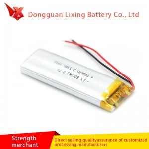 Sanyo Sanyo 602060 Pure Cobalt Lithium Batteri 3.7V 700mAh Walkie Talkie Kamera Genopladeligt Batteri Tilpasning