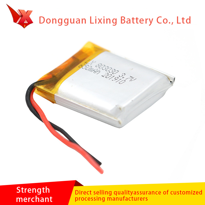 Fabrikanten leverer 803030-650mAh 3.7V ultra-tynd lithium batteri, specielt batteri til walkman og voksne produkter