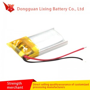 Fabrikanten leverer 401220-3.7V Soft Pack lithium ion polymer batteri og 60mAh tilpasset batteri til Bluetooth Headset