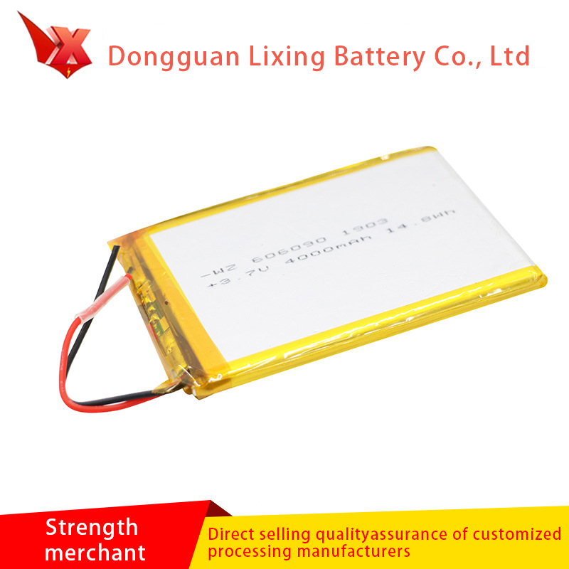Stor forsyning af 3,7V batteri 606090 Lithium ion polymer Soft Pack Batteri 4000mAh Miljøbeskyttelse Batteri