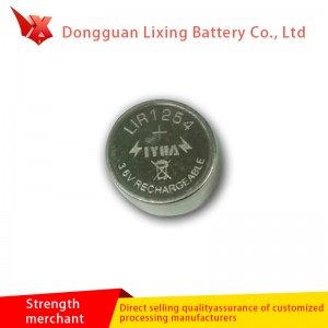 Fabrikant Tilpasset Bluetooth LIR1254-knap Batteri Højkapacitet Polymer lithium batteri genopladeligt batteri