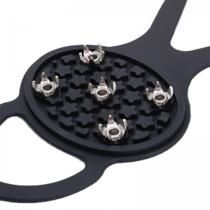 Tilpasset sort silikoneis klipper ikke-slip-kramper til klatring, vandreture